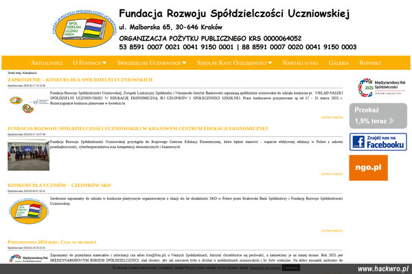FUNDACJA ROZWOJU SPÓŁDZIELCZOŚCI UCZNIOWSKIEJ