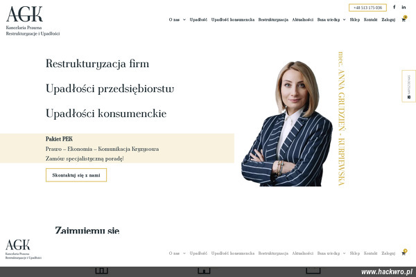 KANCELARIA PRAWNA "AGK" RESTRUKTURYZACJE I UPADŁOŚCI ANNA GRUDZIEŃ-KURPIEWSKA