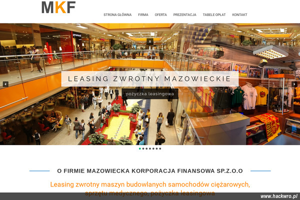 MAZOWIECKA KORPORACJA FINANSOWA SP Z O O