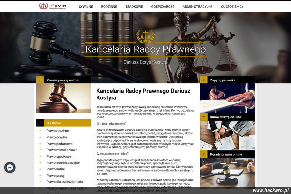 Kancelaria Radcy Prawnego Dariusz Kostyra