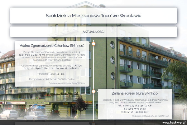 SPÓŁDZIELNIA MIESZKANIOWA INCO WE WROCŁAWIU