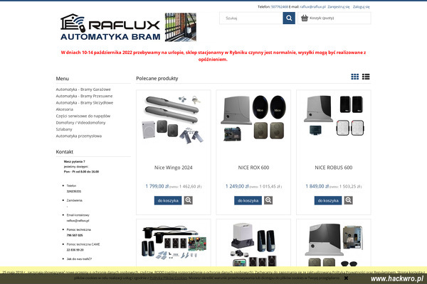 "Raflux" Firma Usługowo-Handlowa Rostek Rafał