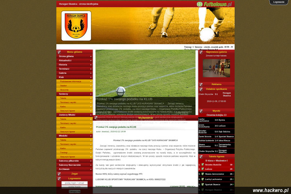 LUDOWY KLUB SPORTOWY HURAGAN SKAWICA