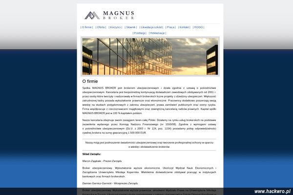 MAGNUS BROKER SP Z O O