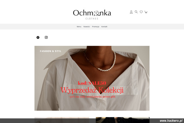 Sklep Odzieżowy "Ochmanka" Sandra Ochmańska