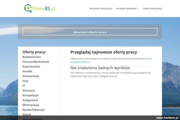 PRIMEBS SP Z O O [ W UPADŁOŚCI ]